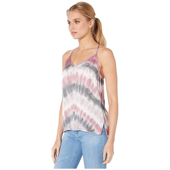 Young Fabulous & Broke Mi Amor Satin Tank Top S - Picture 2 of 4